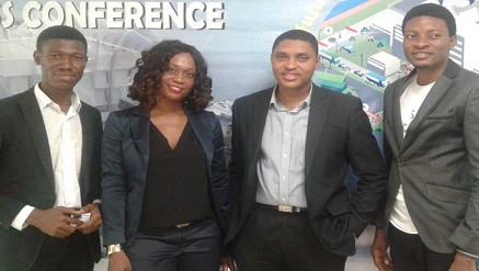 (L-r): David Alozie, convener/founder of Disruptive Africa Expo/Community; Chinenye Faleye, CEO, LCF Global Partners; Reuben Kalu, head, marketing & Key Leads, Syscomptech Communications Limited and Oriola Ladenegaw, founder, Misadieu Concept, immediately after the press conference held in Lagos, recently.